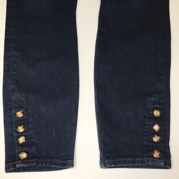 Loft High-Rise Modern Snap Cuff Ankle Jeans - 28/6 - Picture 10 of 17